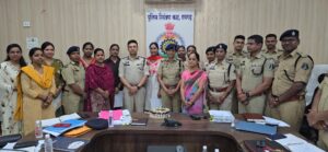 अंतर्राष्ट्रीय महिला दिवस पर रायगढ़ पुलिस ने किया महिला पुलिसकर्मियों का सम्मान
