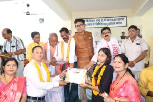 raigarh वित्त मंत्री ओपी चौधरी ने साहू समाज सामुदायिक भवन का किया लोकार्पण……. एक करोड़ रूपये से ज्यादा के विकास कार्यों का किया शिलान्यास